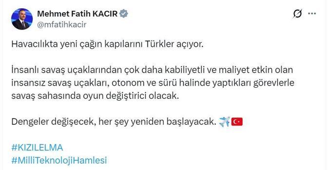 Bayraktar Kızılelma akıllı filo otonomisiyle kol uçuşunu başarıyla tamamladı