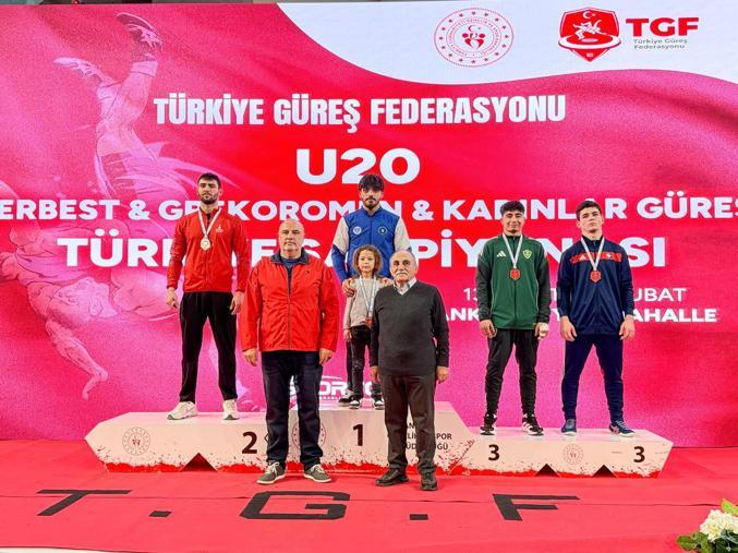 U20 Grekoromen Güreş Türkiye Şampiyonası sona erdi