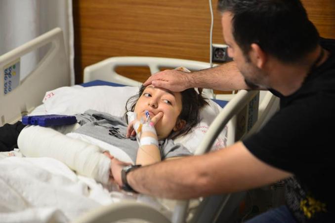 12nci kattan düşüp yaralanan Ecrin’in babası: Bir mucizeye tanıklık ettik