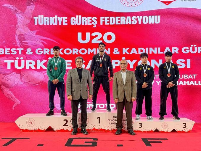 U20 Grekoromen Güreş Türkiye Şampiyonası sona erdi