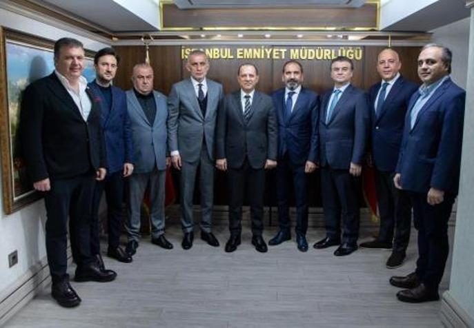 TFF Başkanı Hacıosmanoğlu, İstanbul Emniyet Müdürü Yıldızı ziyaret etti