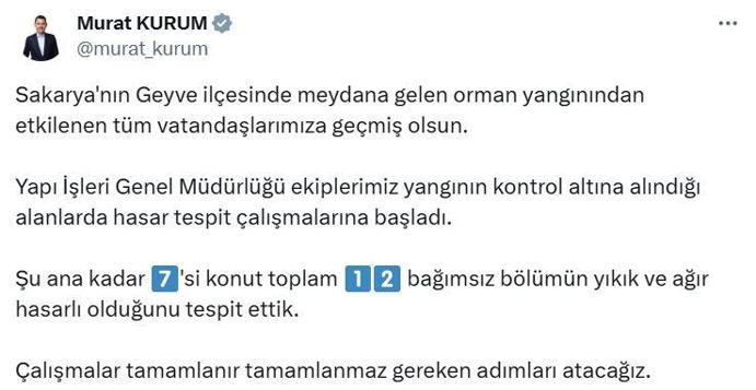 Sakaryada orman yangını 2nci gününde