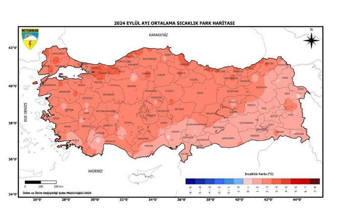 53 yılın en sıcak 7nci eylül ayı