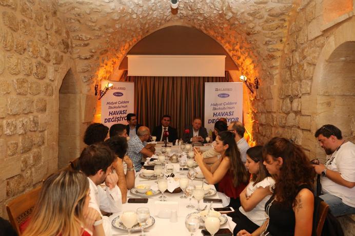 Midyattaki köy okuluna yazın serin kışın sıcak tutacak ısı pompası kuruldu