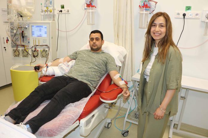 Samsunda 100üncü donör onuruna pasta kesildi