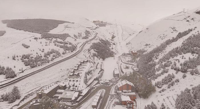 Erzurumda kar yağdı