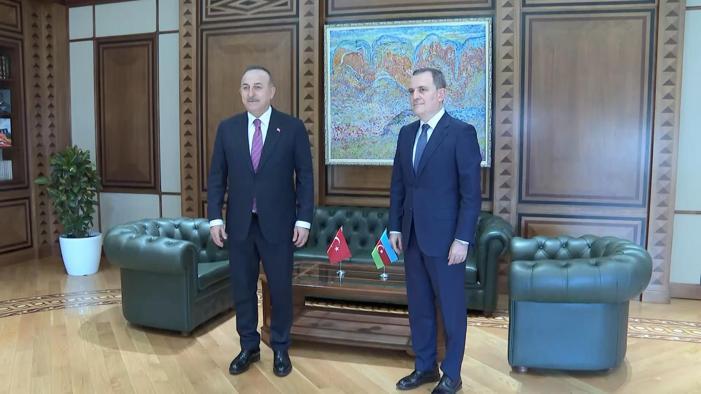 Çavuşoğlu, Azerbaycan Cumhurbaşkanı Aliyev ile görüştü