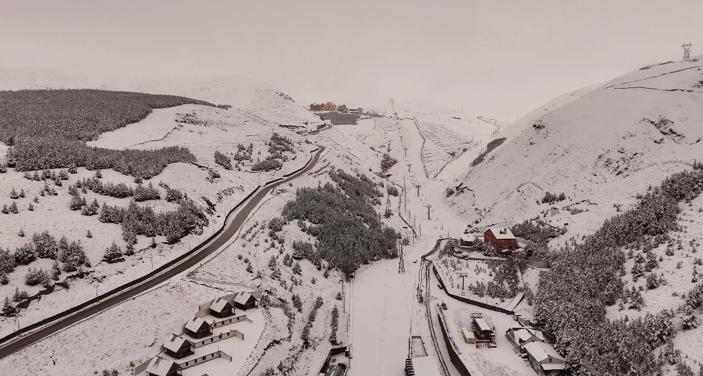 Erzurumda kar yağdı