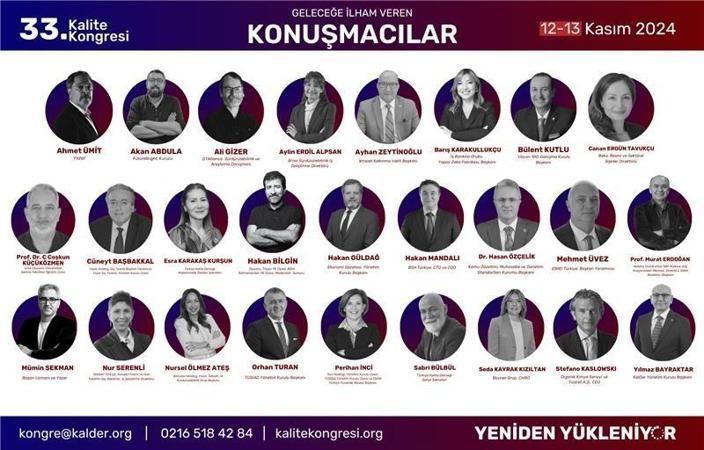 33’üncü Kalite Kongresi 12- 13 Kasım tarihlerinde Kocaeli’de gerçekleşecek