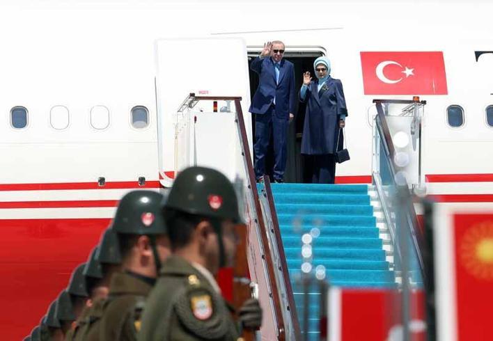 Cumhurbaşkanı Erdoğan, Kazakistana gitti