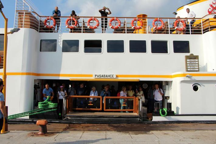 The restored Pasabahce ferry made its first voyage after 12 years
