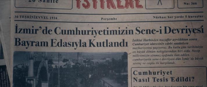 İzmir’deki ilk Cumhuriyet Bayramı’nın hikayesi reklama taşındı