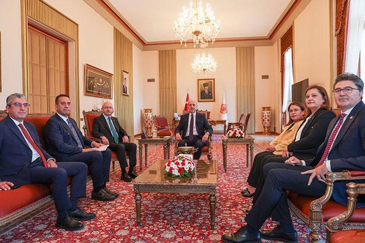TBMM Başkanı Kurtulmuş, Kılıçdaroğlunu kabul etti