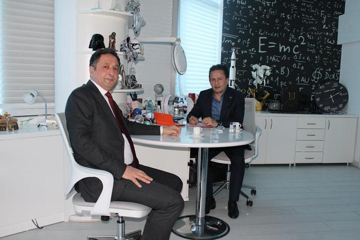 Dr. Ercan Varlıbaş, Tuzla Belediye Başkanı Dr. Yazıcıyı ziyaret etti