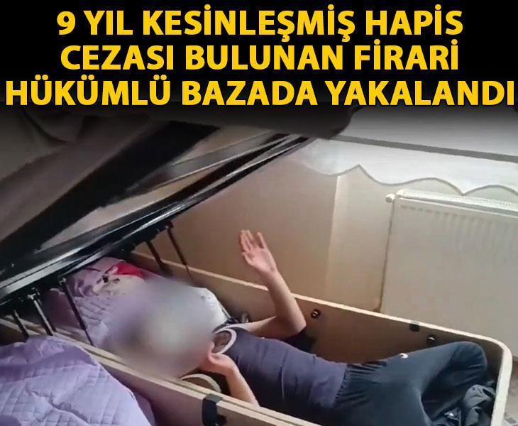 Kayseri'de 9 yıl kesinleşmiş hapis cezası bulunan firari hükümlü, bazada yakalandı