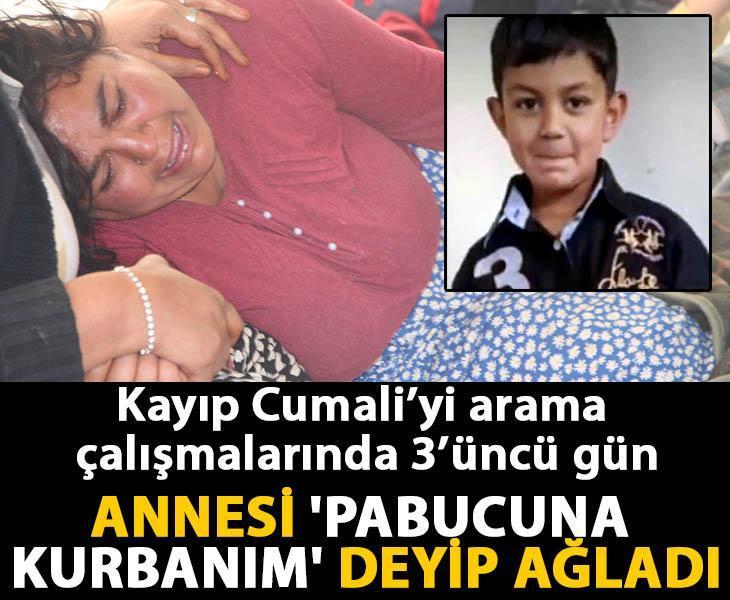 Kayıp Cumali’yi arama çalışmalarında 3’üncü gün; annesi 'pabucuna kurbanım' deyip ağladı