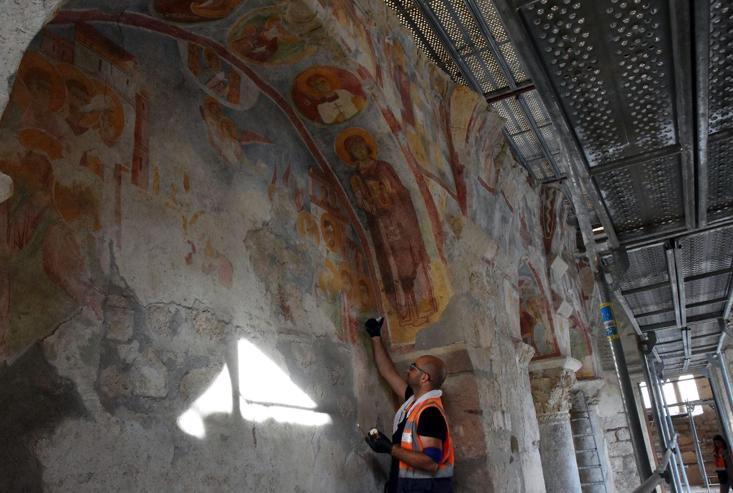 11th-century murals brought to light in St. Nicholas Memorial Museum