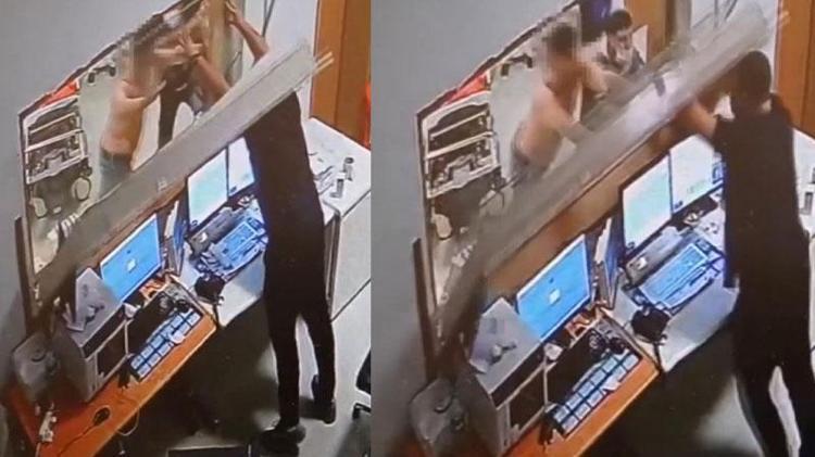 TOMOGRAFİ ODASINDA CAMLI BÖLÜME KİLİTLEDİLER