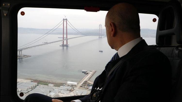 1915 ÇANAKKALE KÖPRÜSÜNDEKİ TÖREN HAZIRLIKLARINI İNCELEDİ