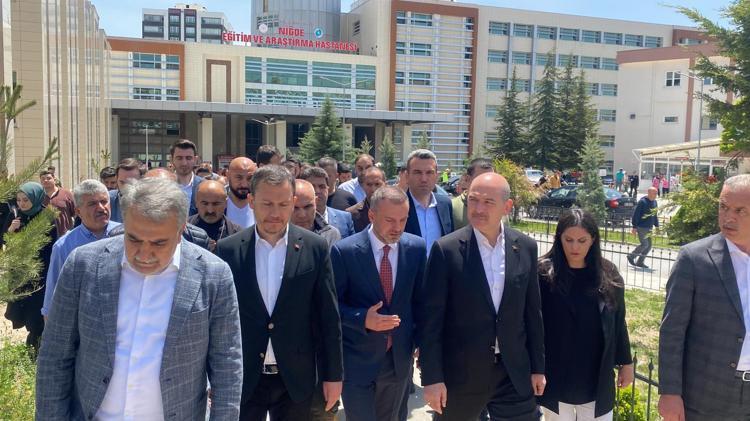 BAKAN SOYLUDAN GEÇMİŞ OLSUN ZİYARETİ