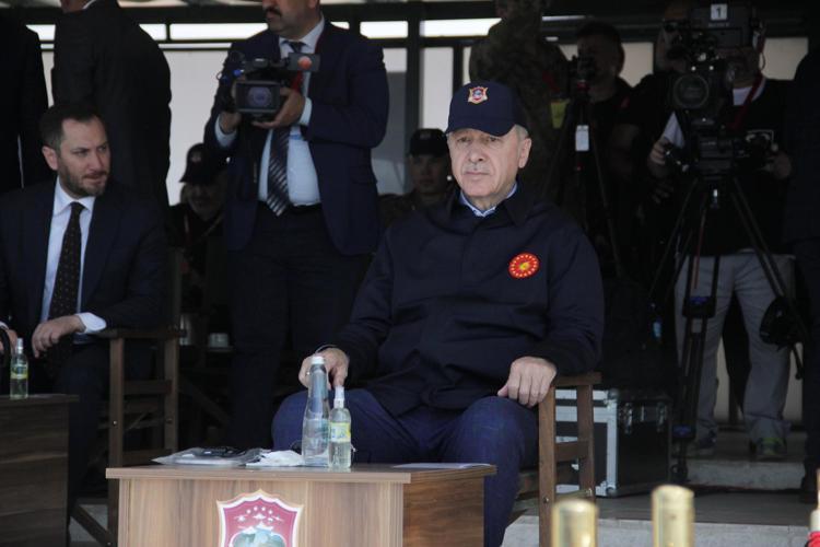 ERDOĞAN VE BAHÇELİ DE TATBİKATI İZLİYOR