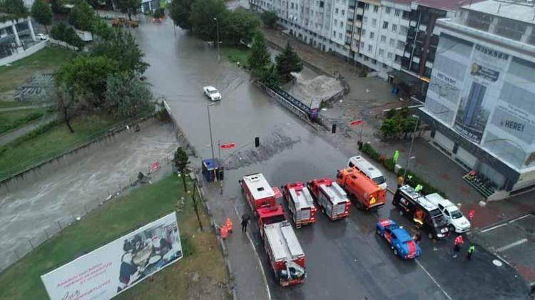 ESENYURTTA SEL FELAKETİNİN DRONE GÖRÜNTÜSÜ