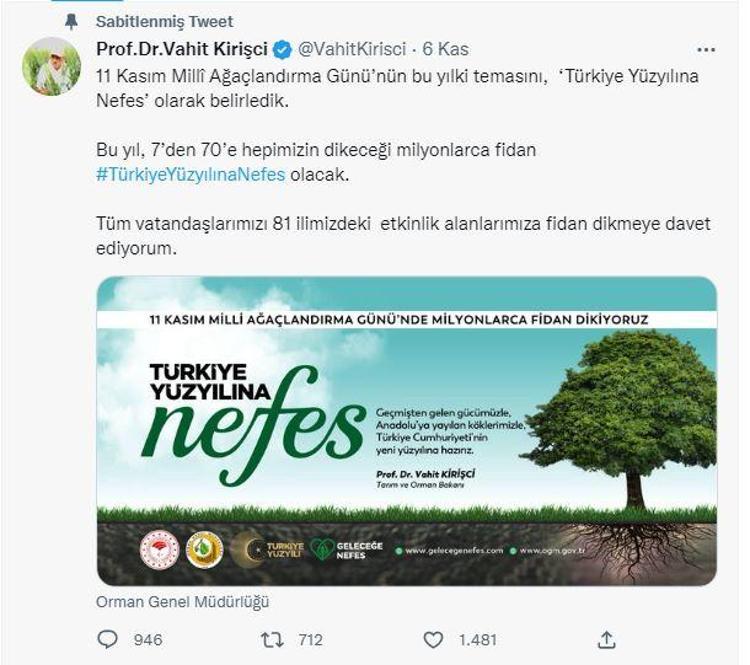 MİLLİ AĞAÇLANDIRMA GÜNÜ FAALİYETLERİ