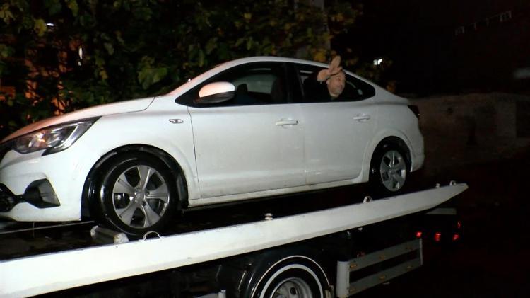 OTOMOBİLDE, ÇEKİCİ İLE GİTTİ