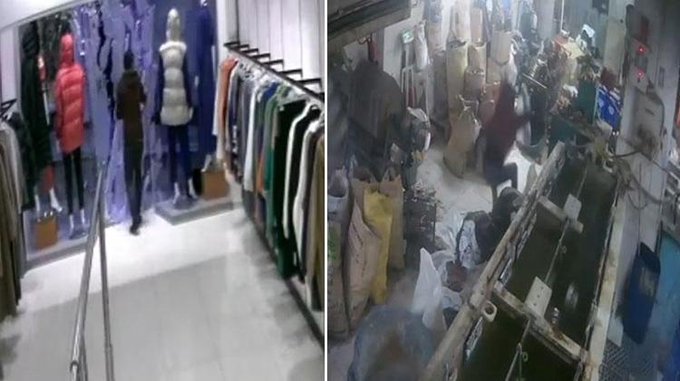 CAM KAPI TUZ BUZ OLDU, KAPI KOLU ELİNDE KALDI