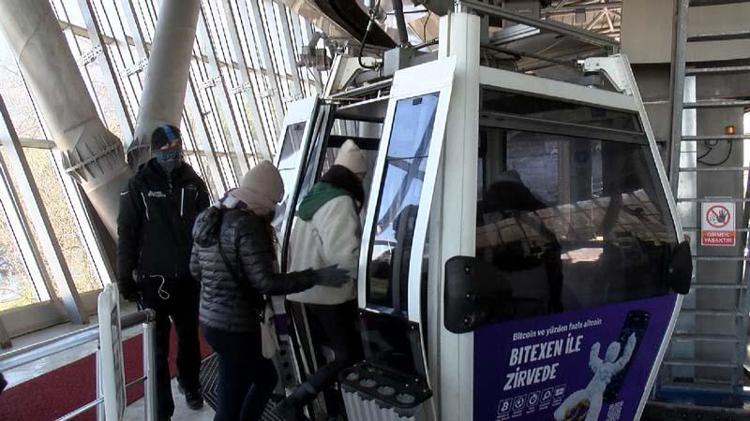 TELEFERİK ÜCRETİ GİDİŞ-DÖNÜŞ 130 TL, KAYAK DERSİ 900 TL