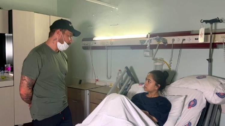 5İNCİ GÜN KURTARILAN AYŞEYİ ZİYARET ETTİ