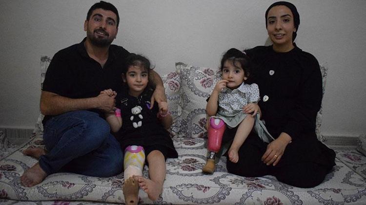 Esnaf birleşti; alınan protez bacaklarla Arin ve Ayda kardeşler yürümeye başladı