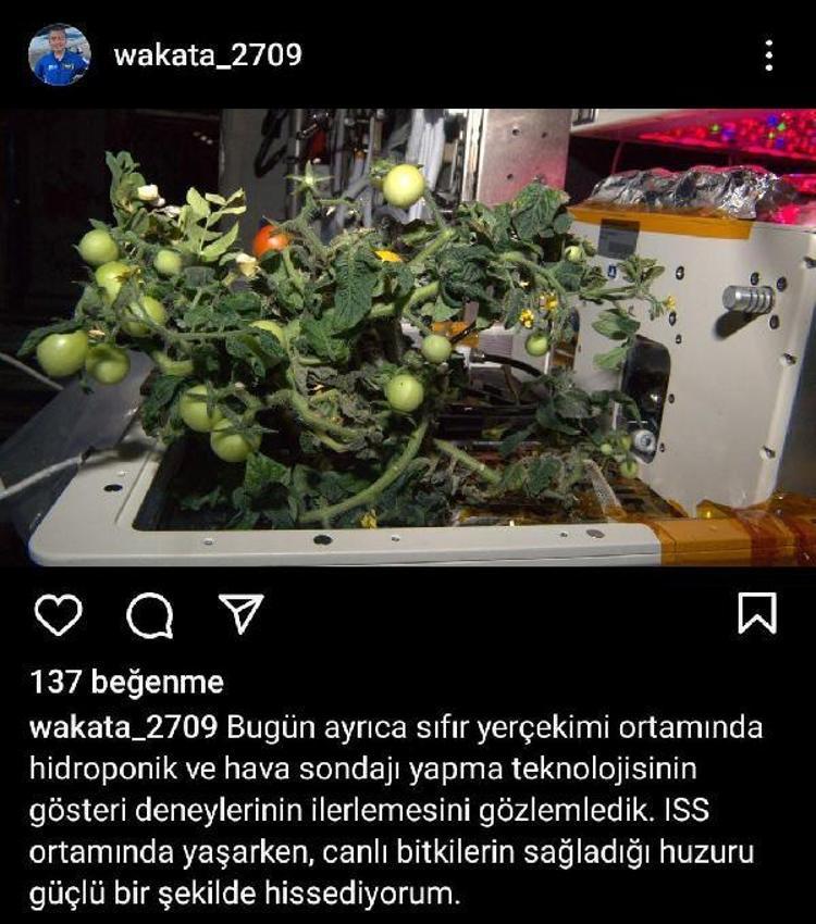 ‘UZAYDA ÇİĞ BALIK YEMEYİ VE DUŞ ALMAYI ÖZLEDİM’