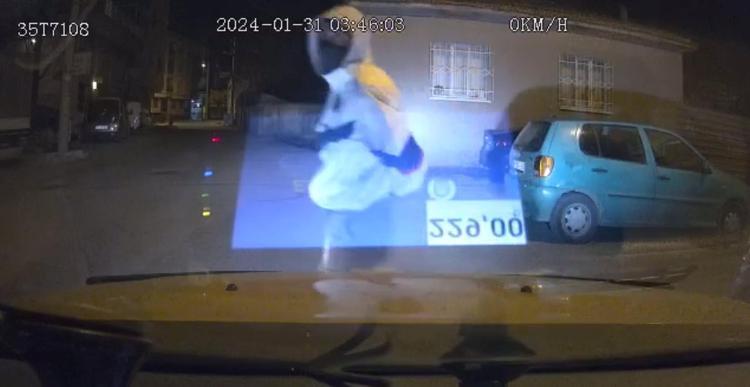 ARAÇ KAMERASI O ANLARI KAYDETTİ