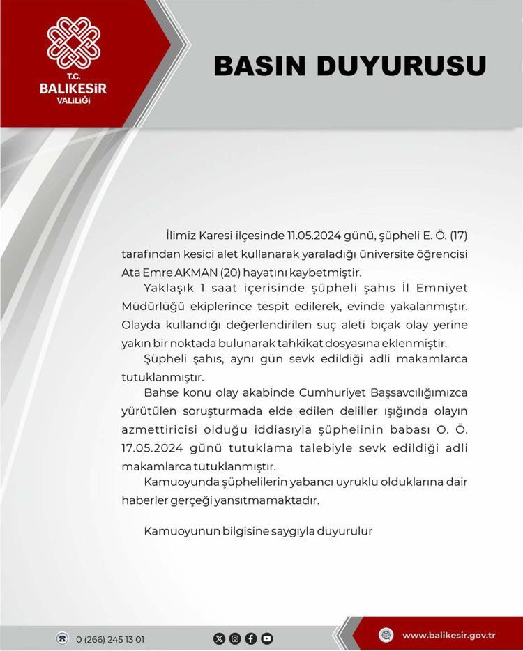 ŞÜPHELİLERİN YABANCI UYRUKLU OLDUKLARINA DAİR HABERLER GERÇEĞİ YANSITMIYOR