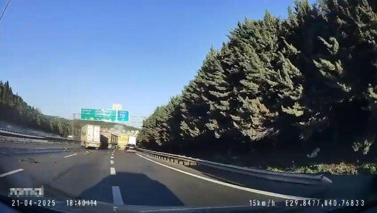 KAZA ANI ARAÇ KAMERASINDA