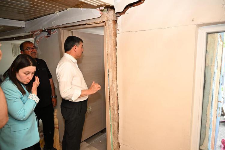 VALİF ÇİFTÇİ İNCELEMEDE BULUNDU