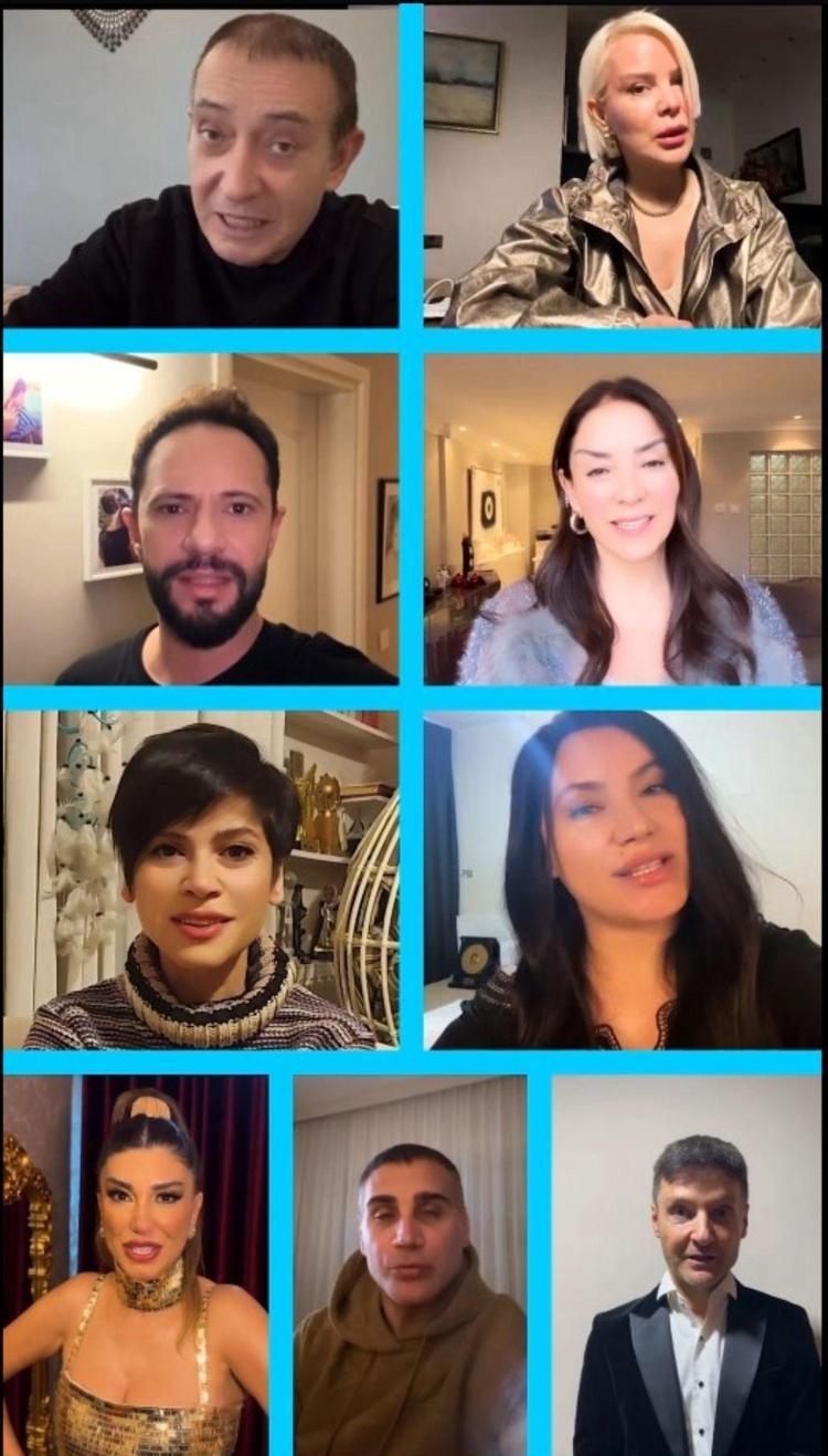 SANATÇILARDAN VİDEOLU DESTEK