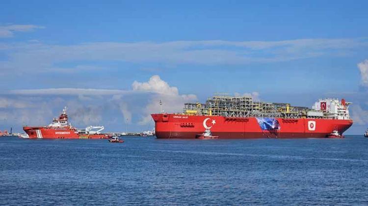 İlk yüzer doğal gaz üretim platformu 'Osman Gazi' Filyos'a ulaştı