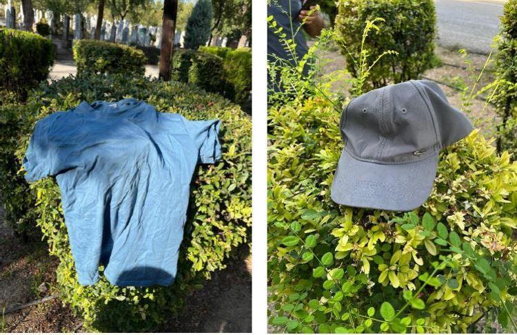 MEZARLIKTA DEĞİŞTİRDİĞİ KIYAFETLER ŞÜPHELİYİ ELE VERDİ