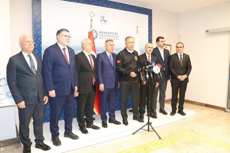 BAKAN YERLİKAYA, YARALILARI ZİYARET ETTİ