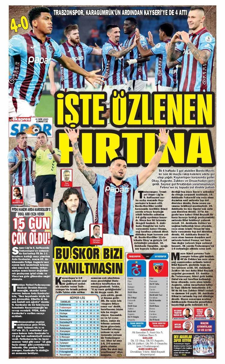 YEREL BASIN MANŞETLERİ