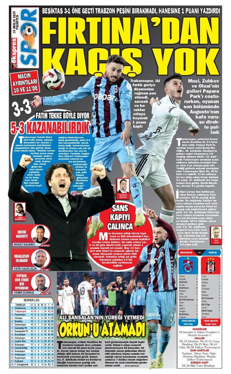 YEREL BASIN MANŞETLERİ