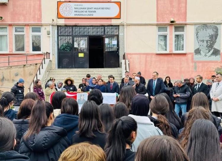 OKULUNDA TÖREN DÜZENLENDİ