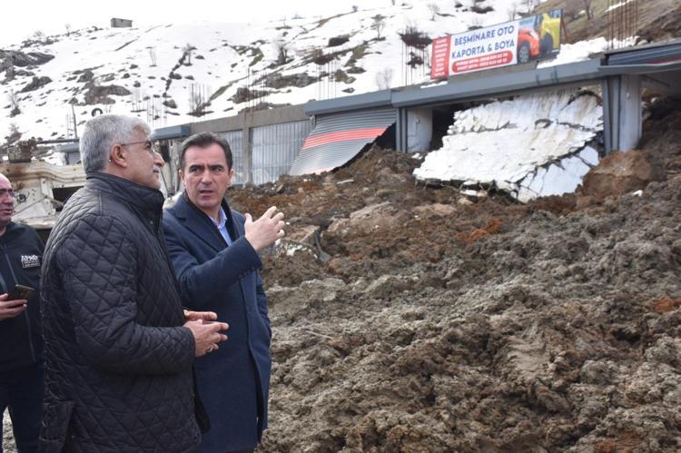 VALİ KARAKAYA HEYELAN BÖLGESİNDE