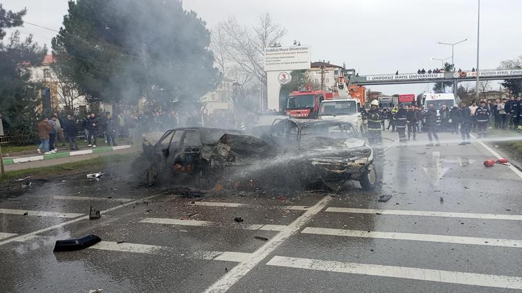 KAZA ANININ GÜVENLİK KAMERA GÖRÜNTÜSÜ ORTA ÇIKTI