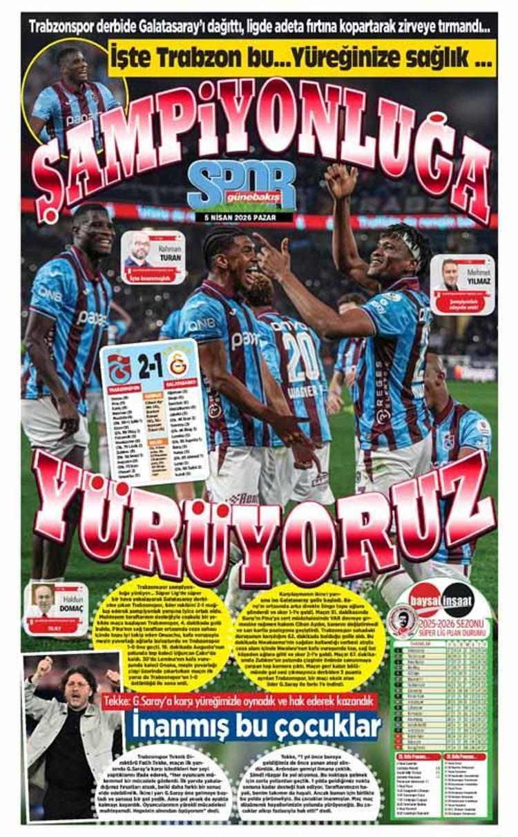 YEREL BASIN MANŞETLERİ