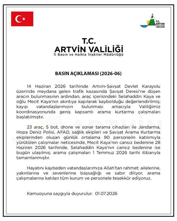 VALİLİKTEN AÇIKLAMA