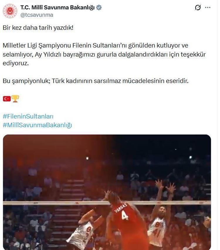 BU ŞAMPİYONLUK; TÜRK KADINININ SARSILMAZ MÜCADELESİNİN ESERİDİR
