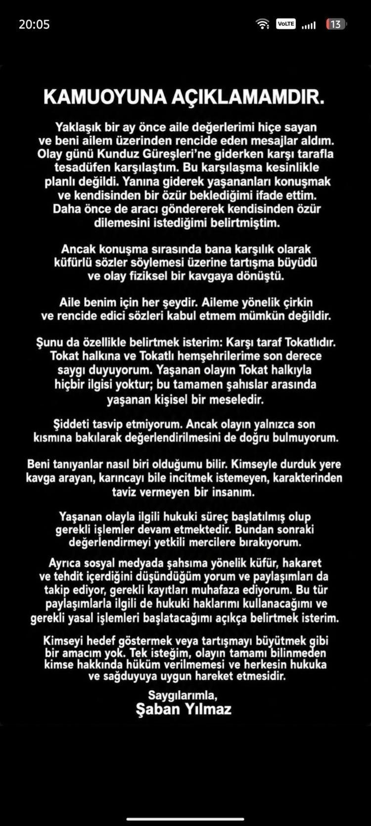 ‘TOKAT HALKIYLA HİÇBİR İLGİSİ YOK’